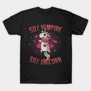 Vampire Unicorn Funny Cute Spooky T-Shirt